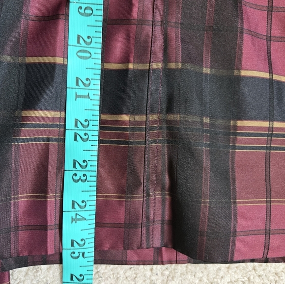 PULI Purple And Black Plaid Lightweight Belted Jacket. Size 14 - Picture 12 of 12